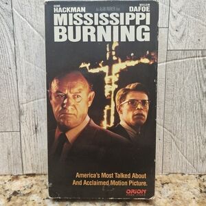 Mississippi Burning VHS Gene Hackman Willem Dafoe Rated R